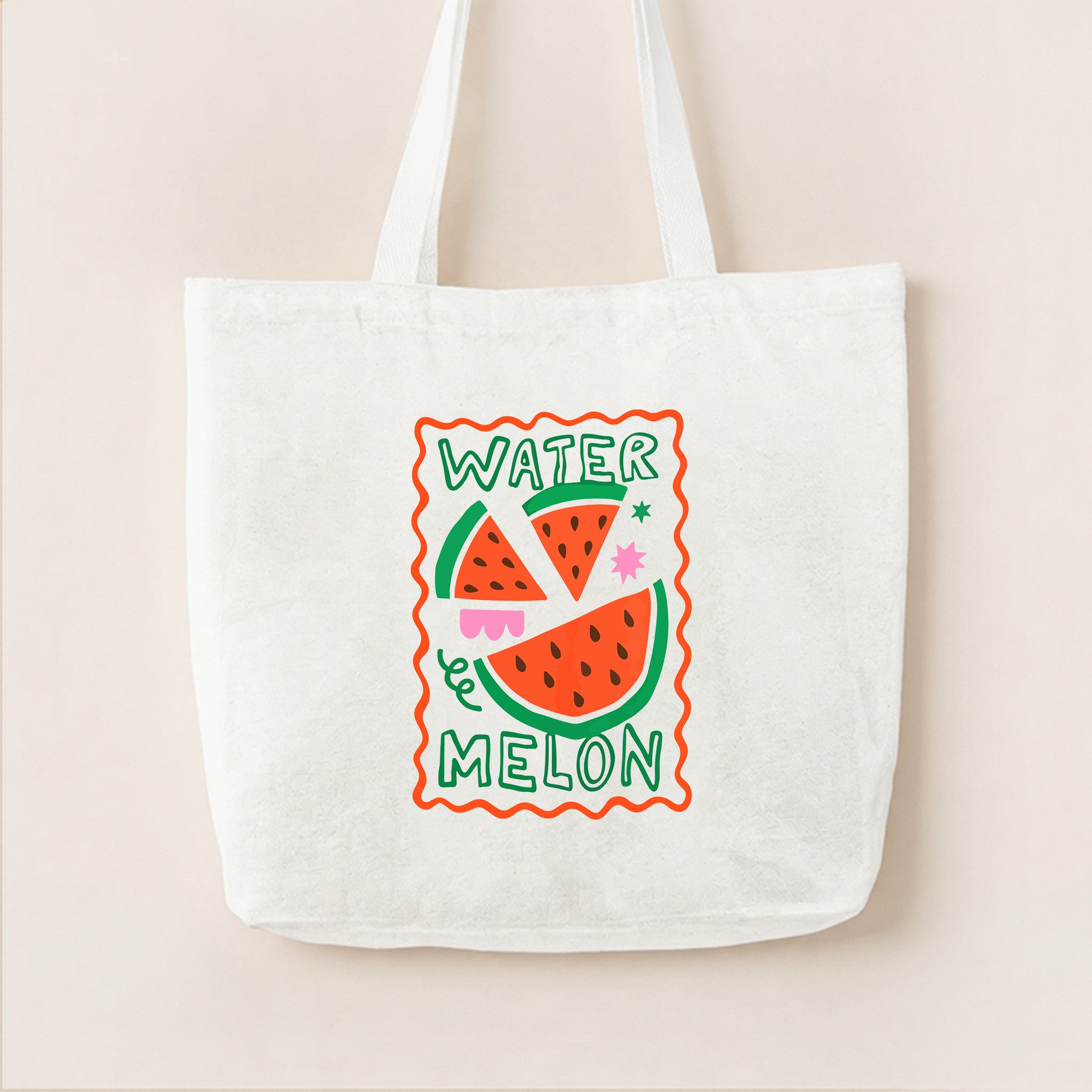 Summer Fruit Watermelon Canvas Tote Bag