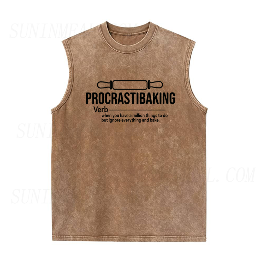Procrastibaking Unisex Tank Top