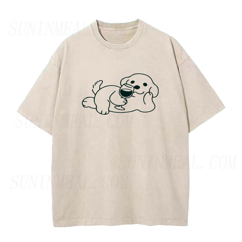 Wine Dog Unisex Tee