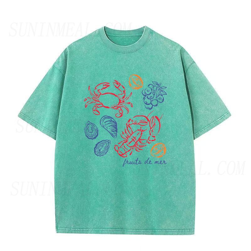 French Coastal Seafood Unisex Tee