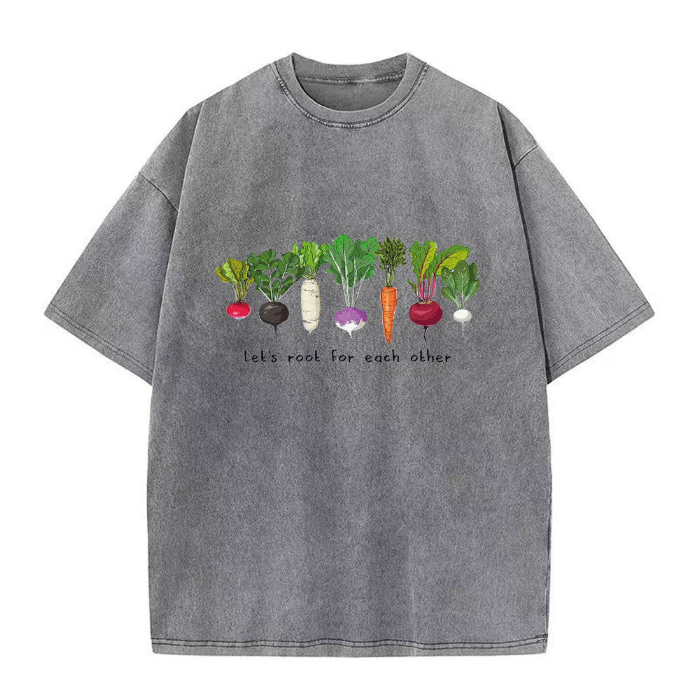 Let's Roots For Each キャロット ユニセックス Tシャツ