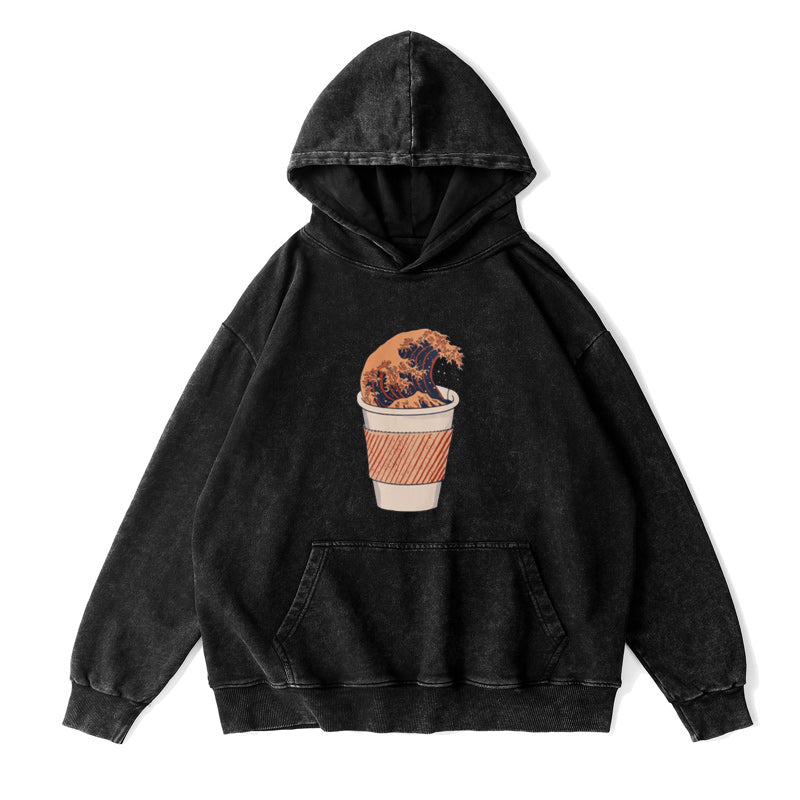 The Great Wave of Coffee Unisex Hoodie