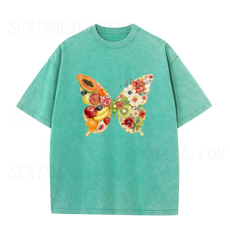 Fruit & Floral Butterfly Unisex Tee