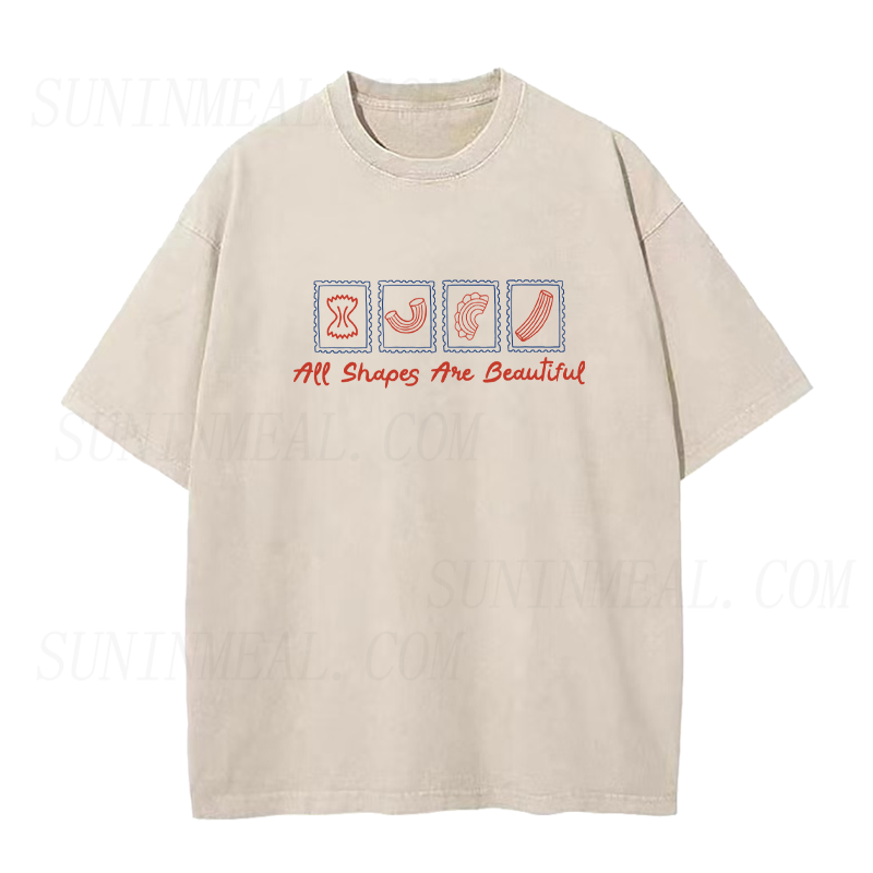 All Shapes Are Beautiful Pasta Unisex Tee