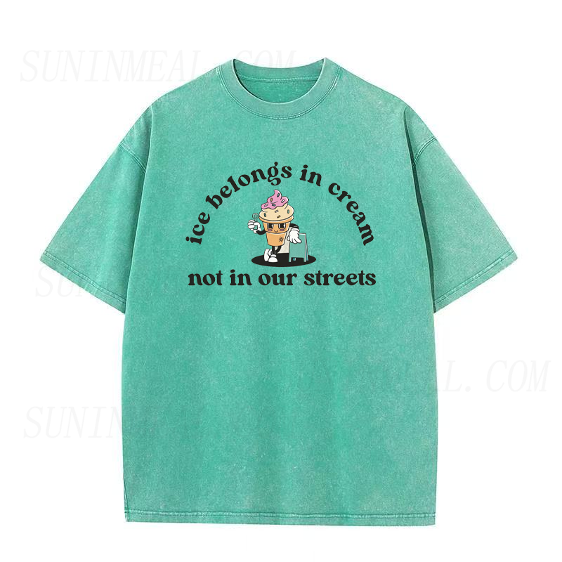 Ice Belongs In Cream Not In Our Streets Unisex Tee