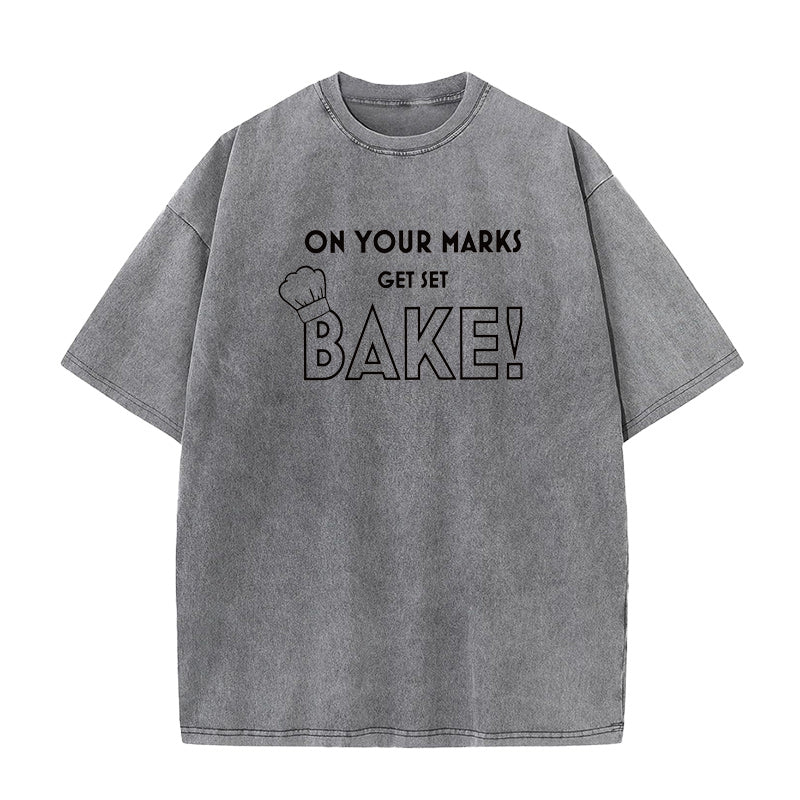 On Your Marks Get Set Bake Unisex Tee