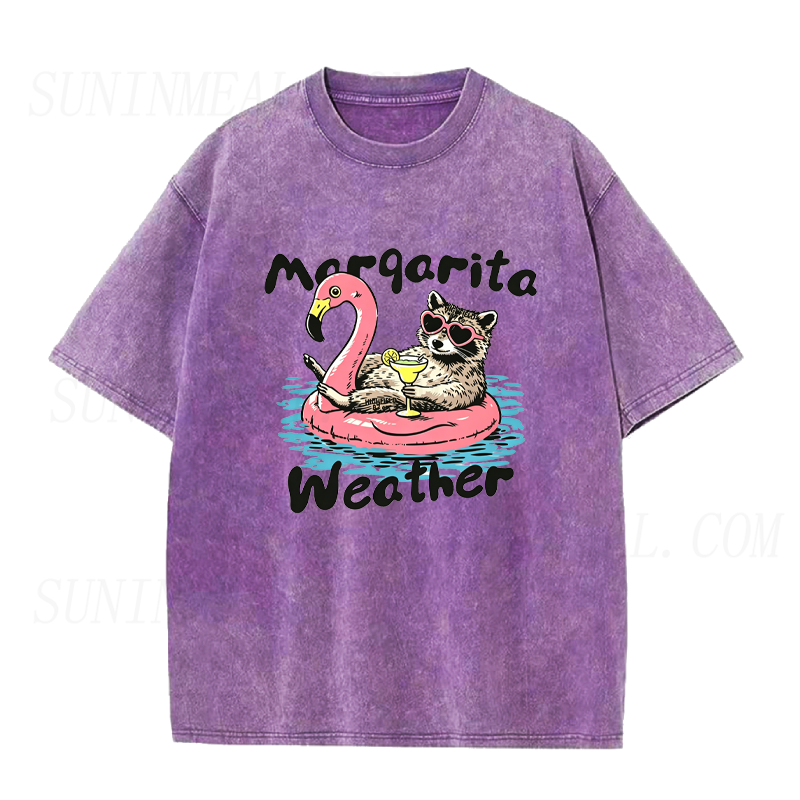 Margarita Weather Raccoon Unisex Tee