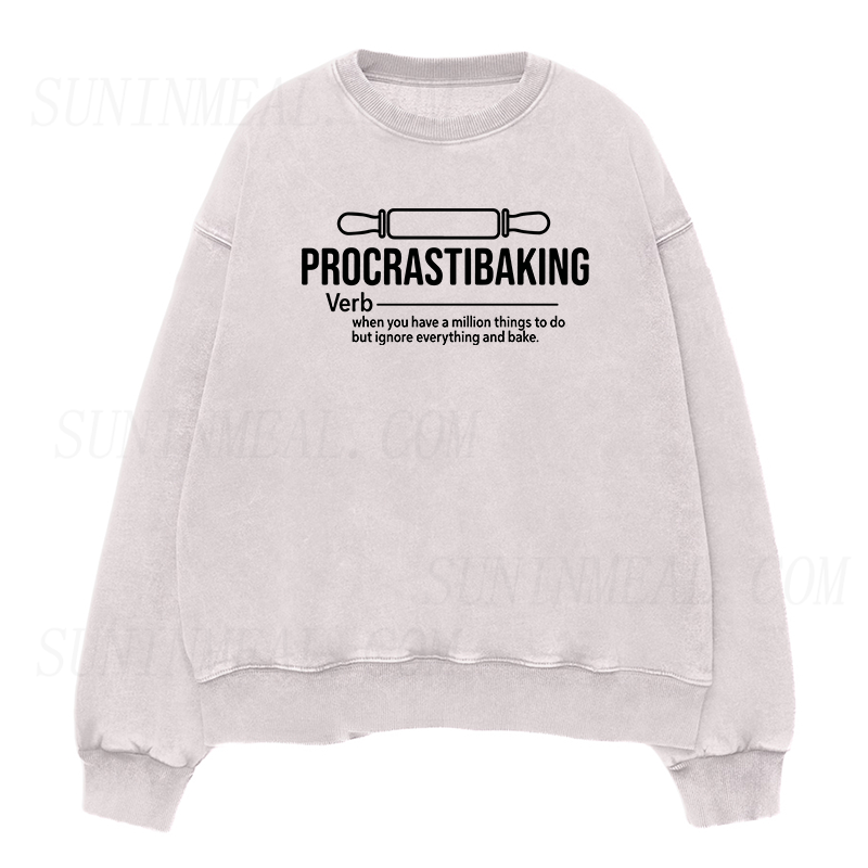 Procrastibaking Unisex Crewneck Sweatshirt