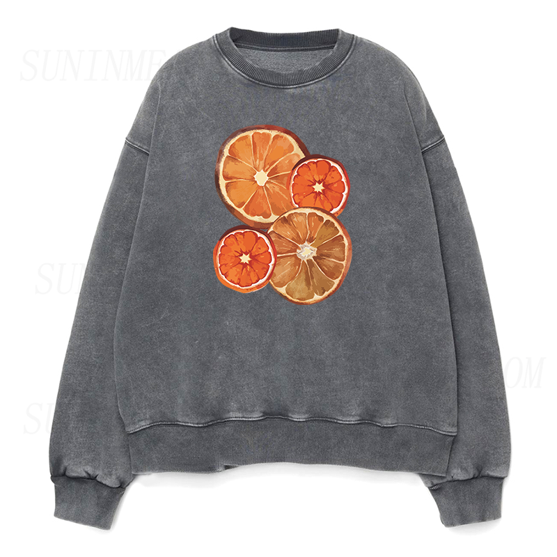 Dried Orange Slice Unisex Crewneck Sweatshirt