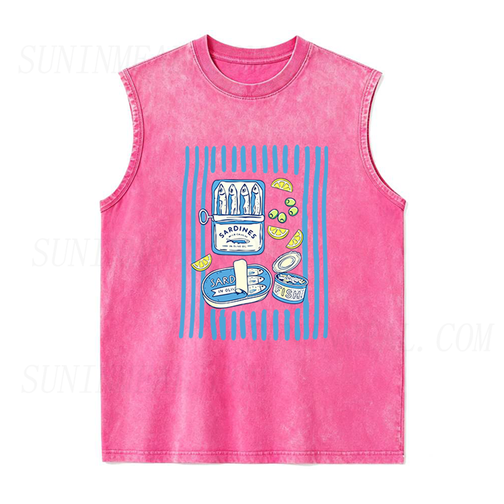 Sardine Tin Day Unisex Tank Top