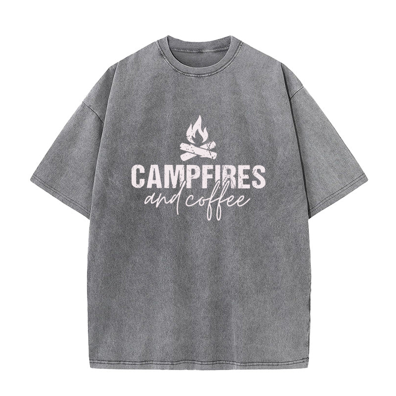 Campfires & Coffee Unisex Tee