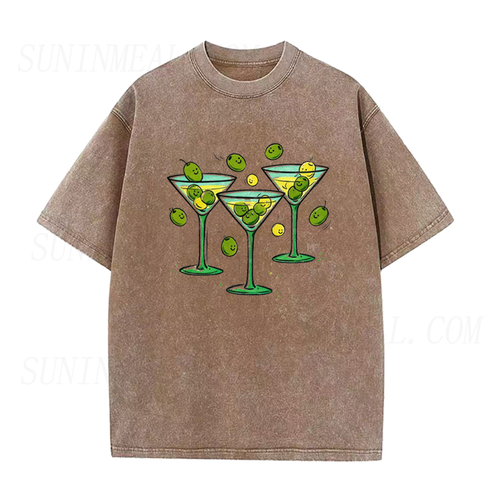 Happy Olive Martini Party Unisex Tee