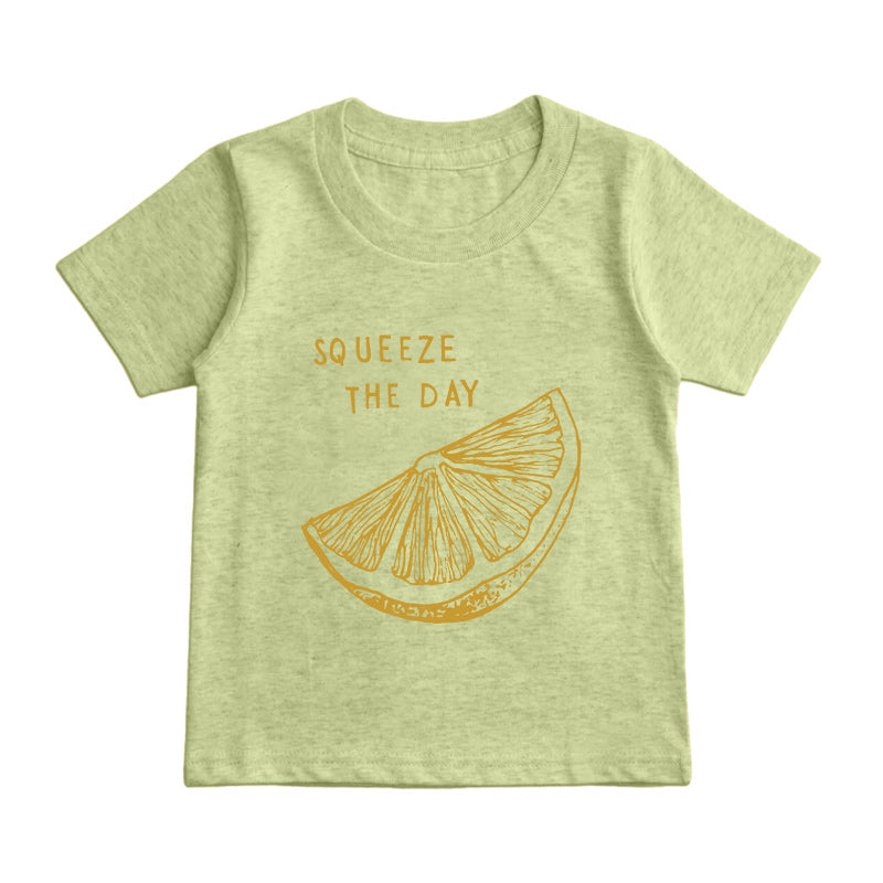 Squeeze the Day lemon Kids T-Shirt