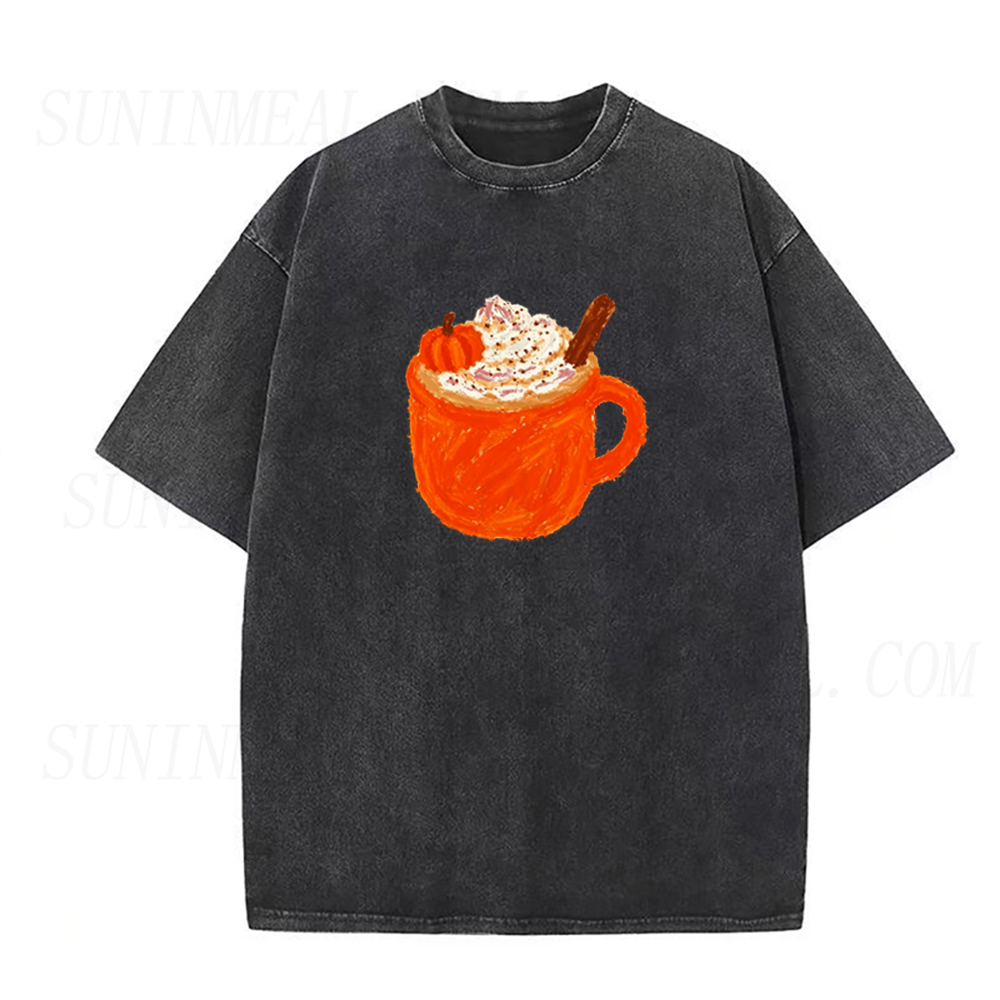 Pumpkin Spice Latte Fall Coffee Lover Unisex Tee