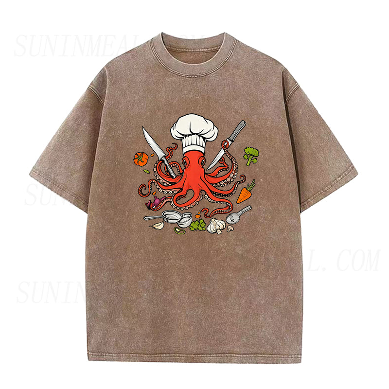 Octopus Chef Unisex Tee