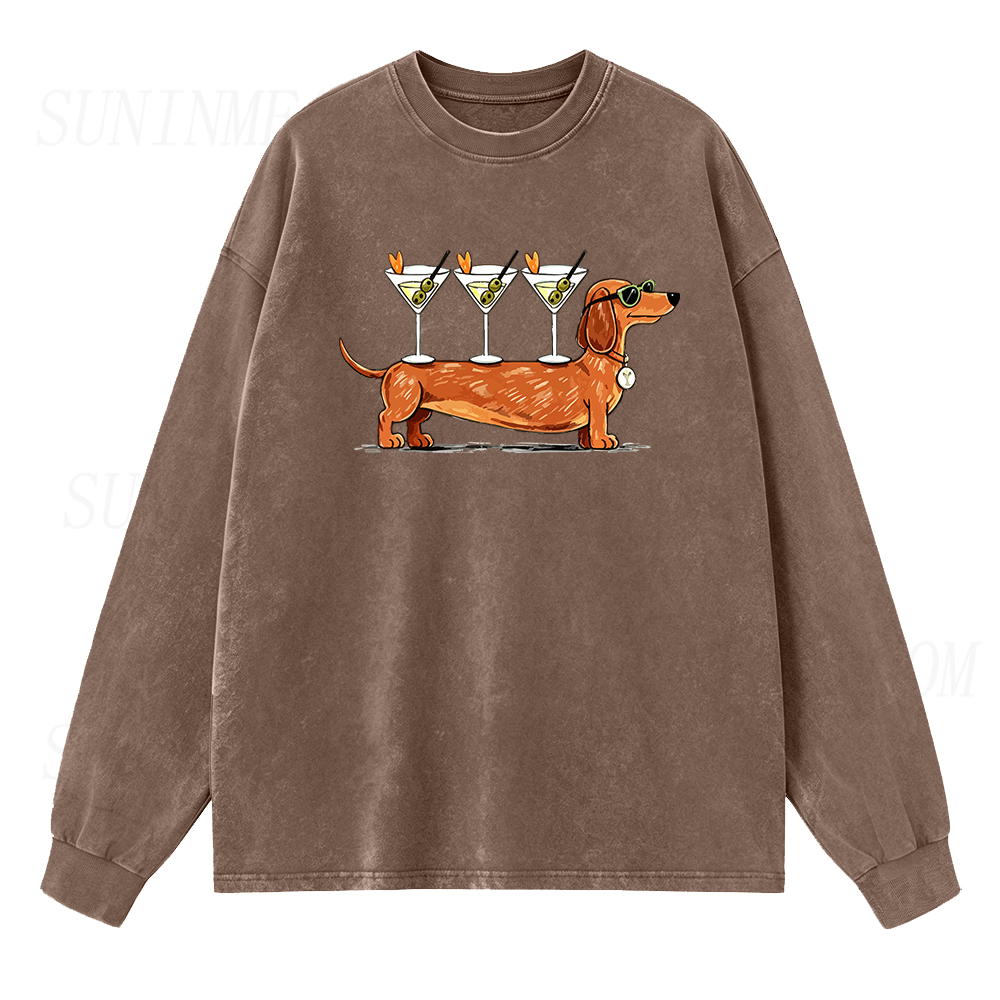 Weenies & Martinis Long Sleeve Unisex Tee