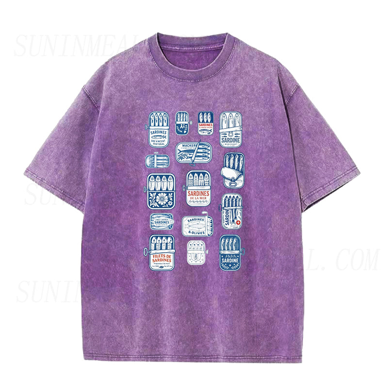 Retro Sardine Can Unisex Tee