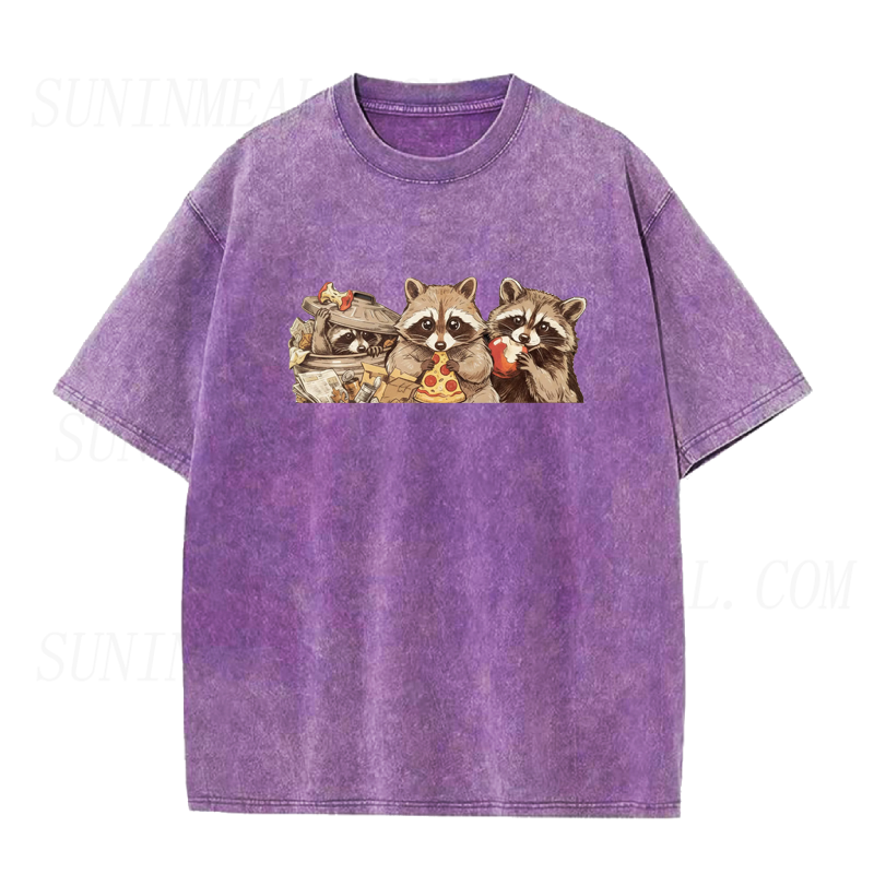 Raccoon Pizza Time Unisex Tee