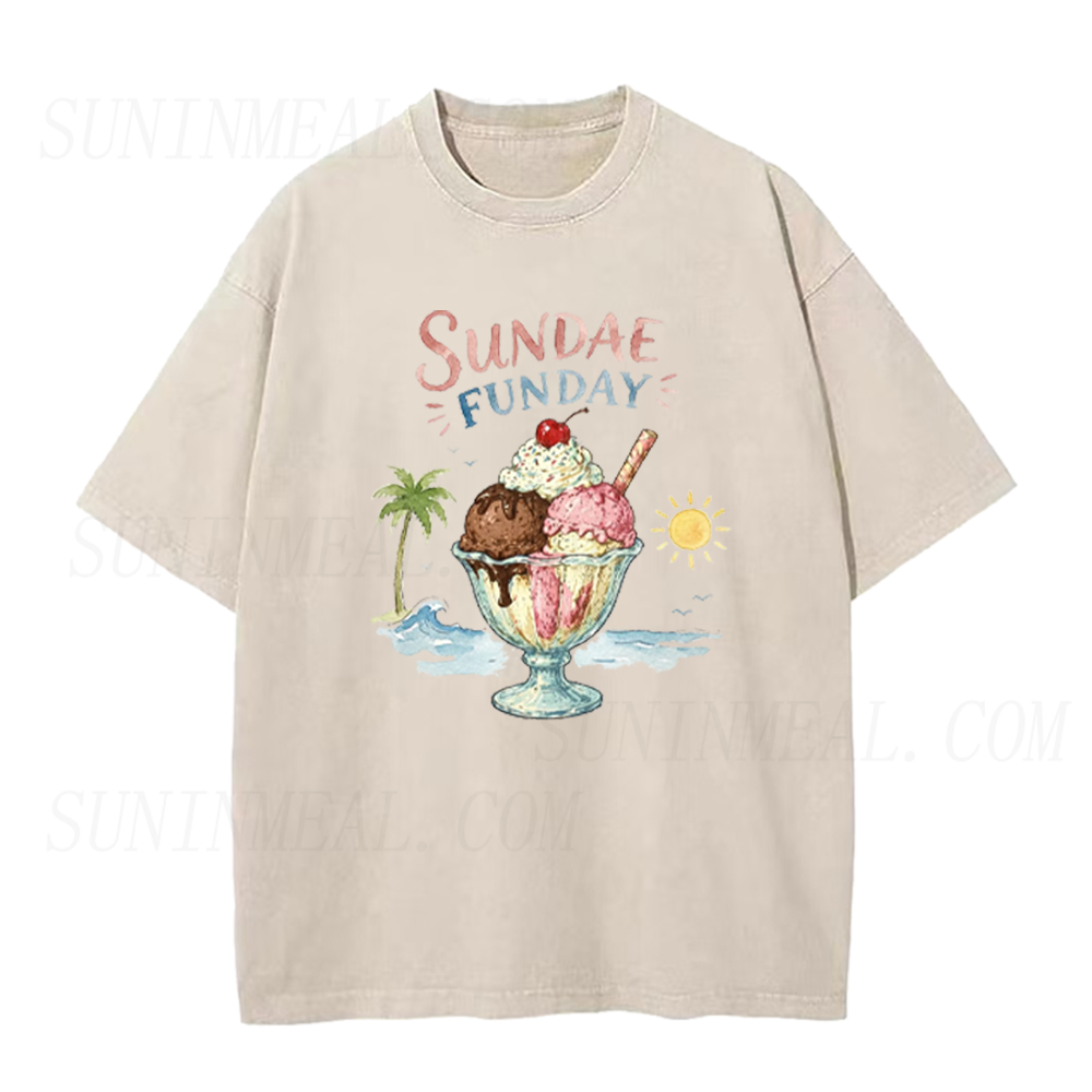 Sundae Funday Ice Cream Unisex Tee