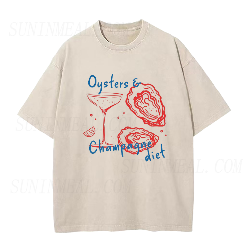 Oysters and Champagne Unisex Tee