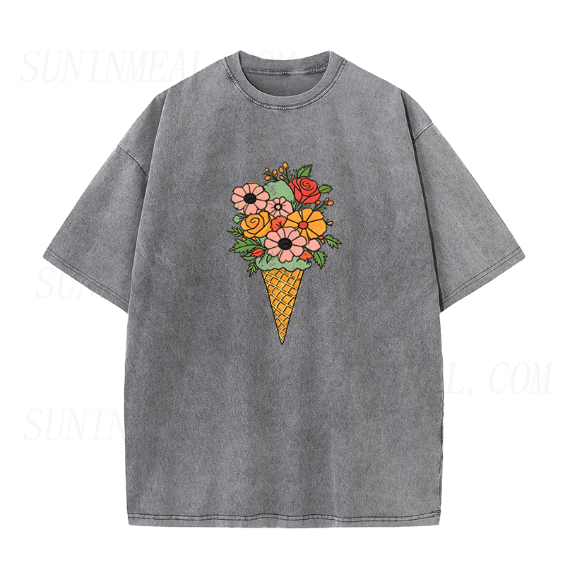 Floral Ice Cream Unisex Tee