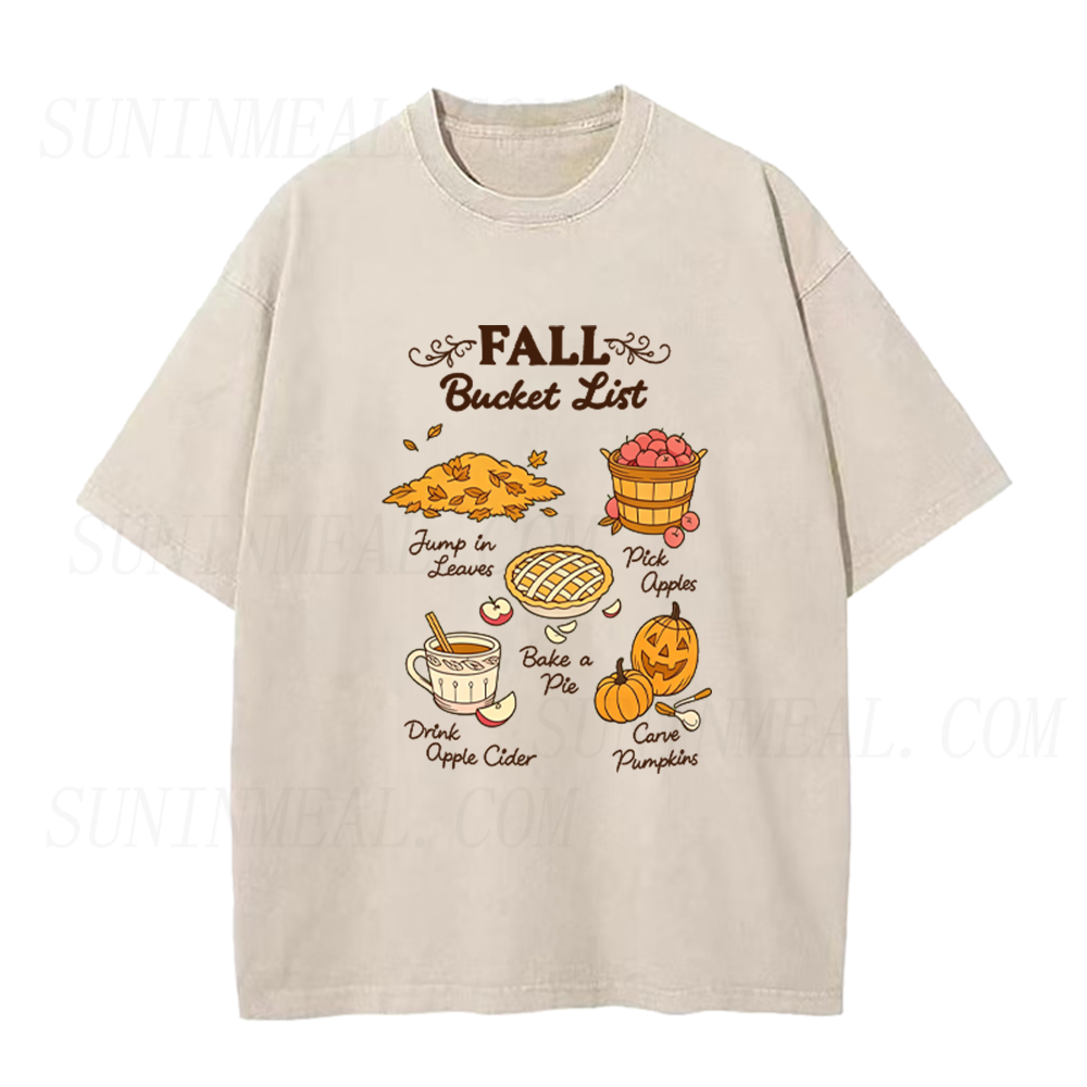 Fall Bucket List Unisex Tee