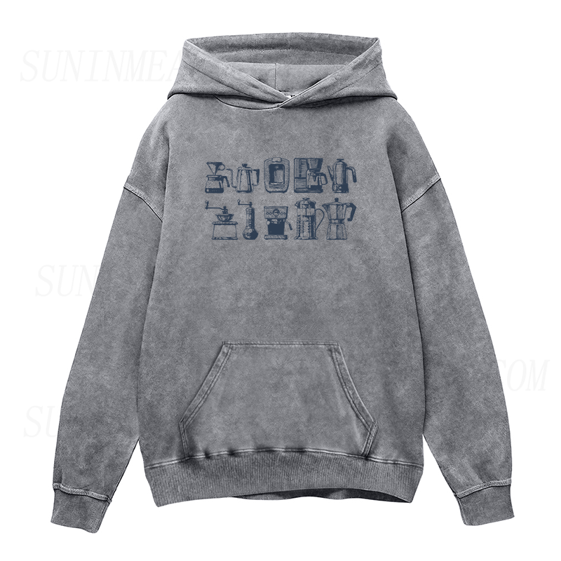 Vintage Coffee Machine Unisex Hoodie