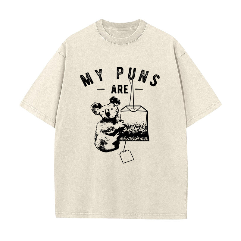私の駄洒落はコアラ ユニセックスTシャツ