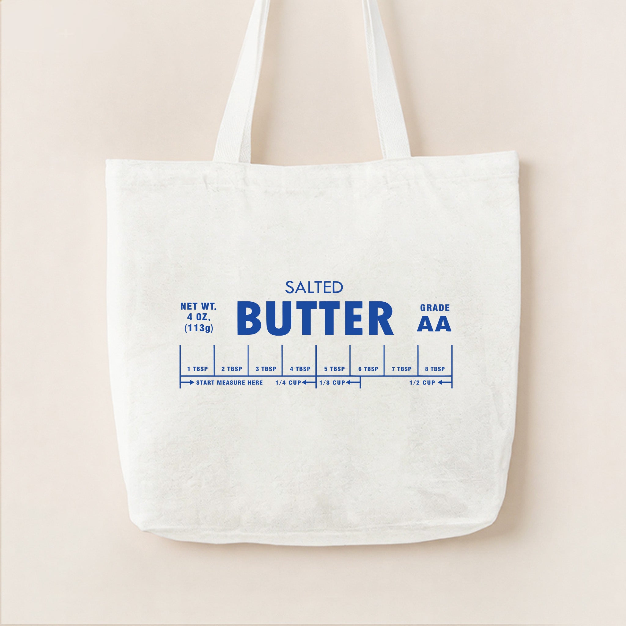 Salted Butter Canvas Tote Bag