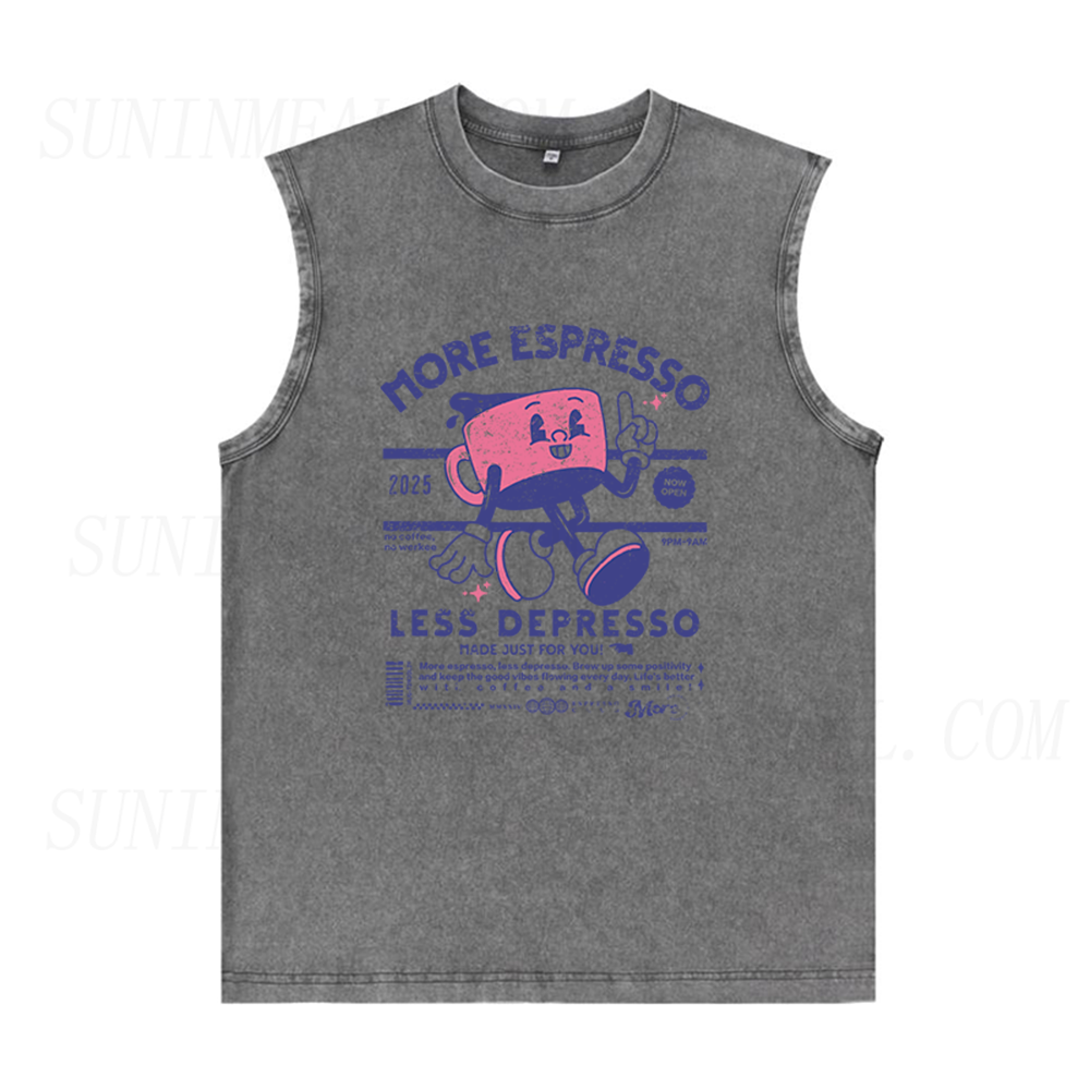 More Espresso Less Depresso Unisex Tank Top