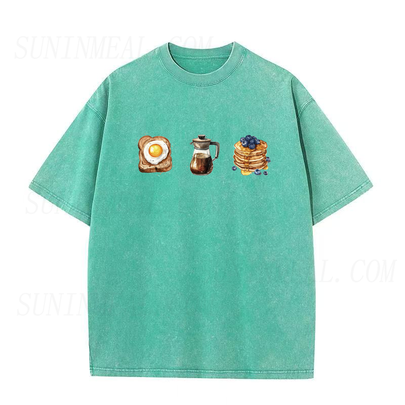 Toast Coffee Pancakes Breakfast Unisex Tee