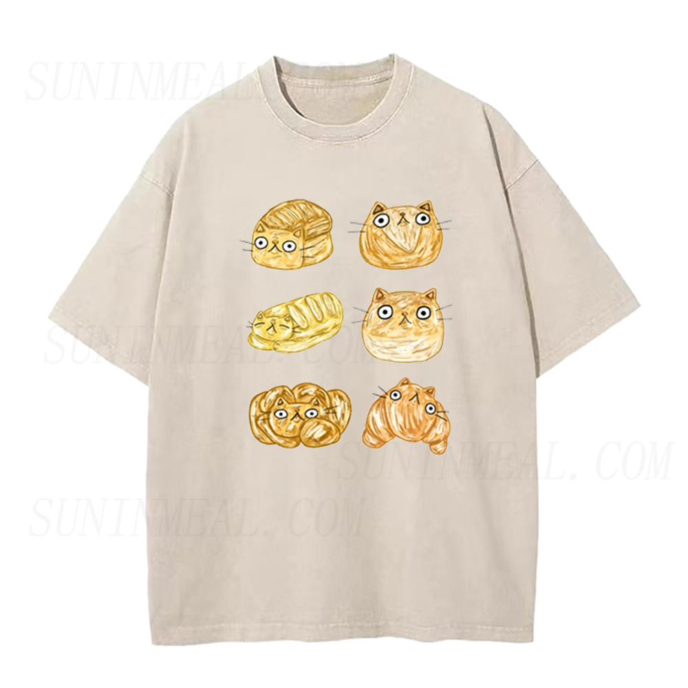 Cute Cat Bread Unisex Tee