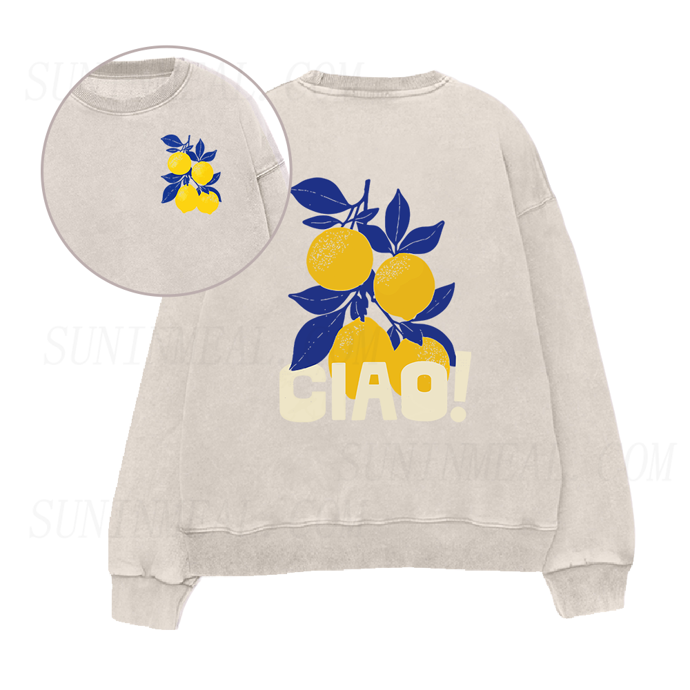 Ciao Italian Lemons Unisex Crewneck Sweatshirt