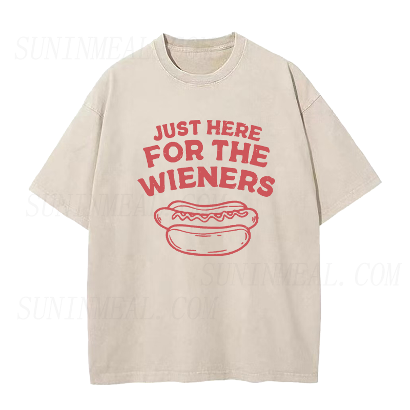 Just Here For The Wieners Unisex Tee