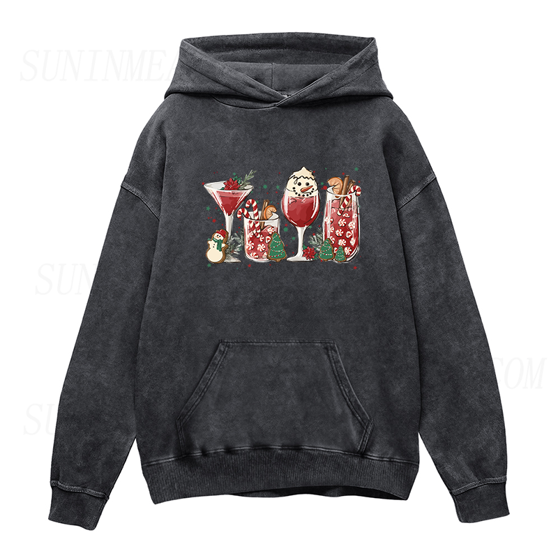 Christmas Cocktails Unisex Hoodie