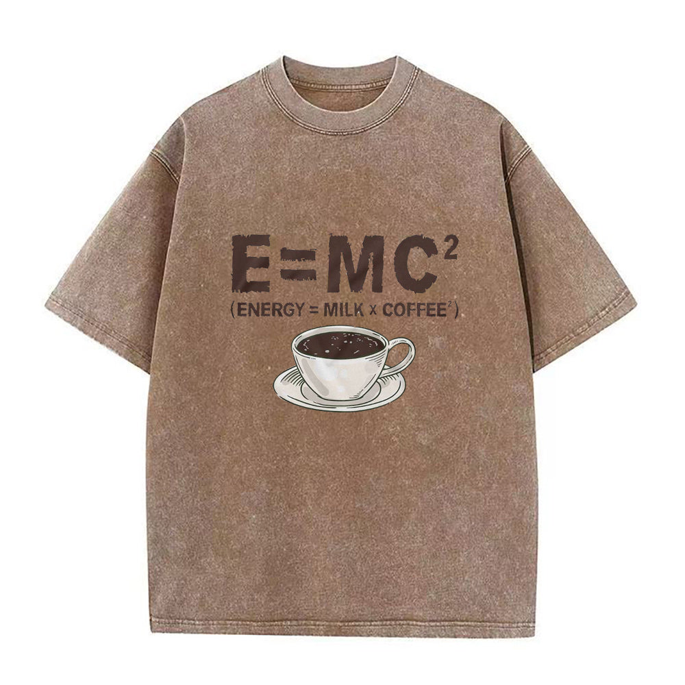 energy equivalence milk X coffee2   E = mc2 Unisex Tee