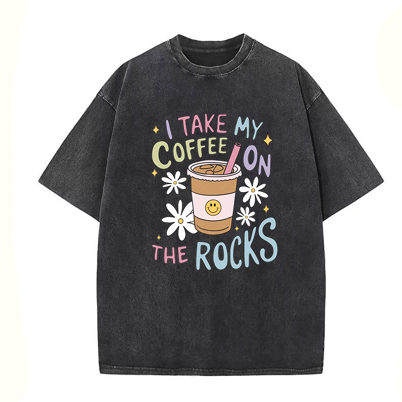 I Take My Coffee On The Rocks Unisex Tee