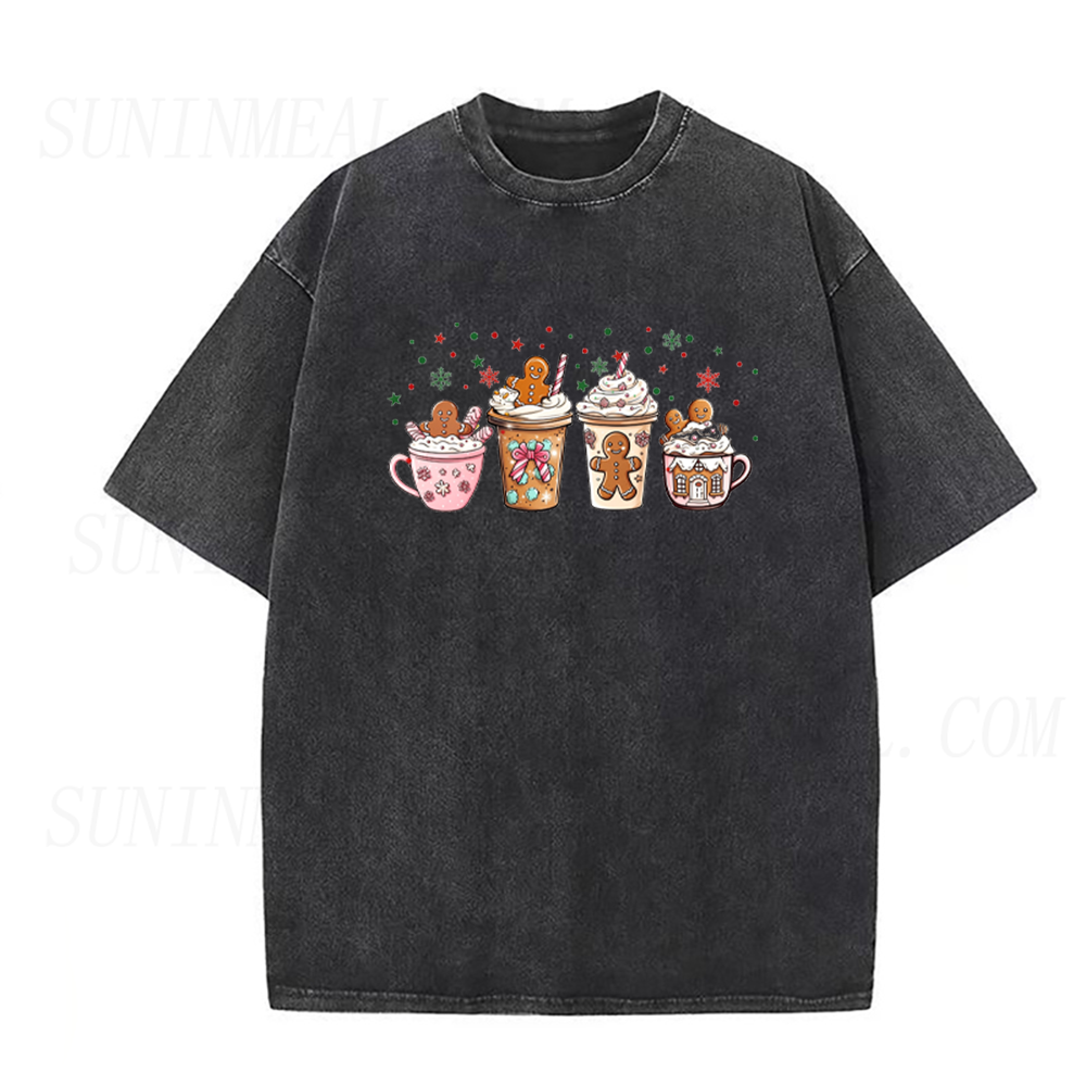 Gingerbread Christmas Coffee Unisex Tee