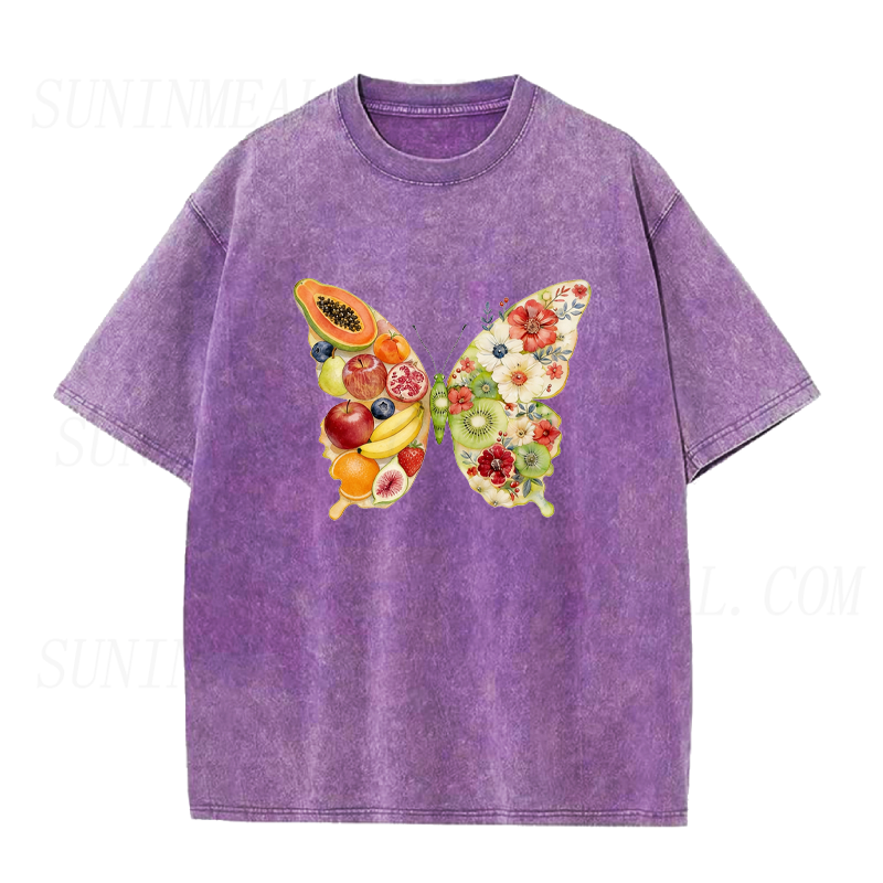 Fruit & Floral Butterfly Unisex Tee