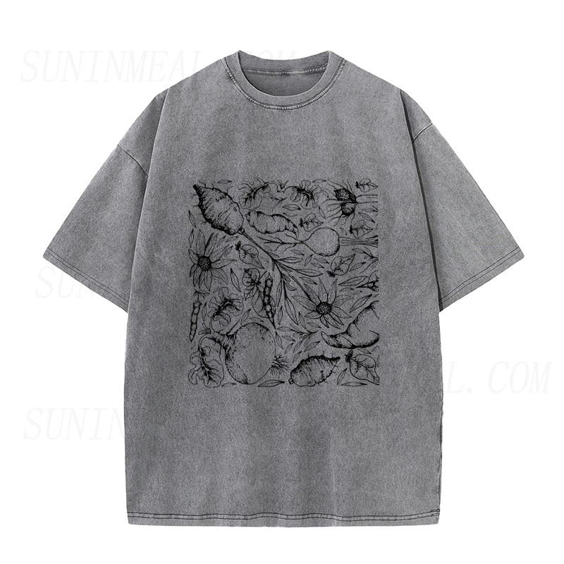 Vintage Vegetables & Roots Unisex Tee