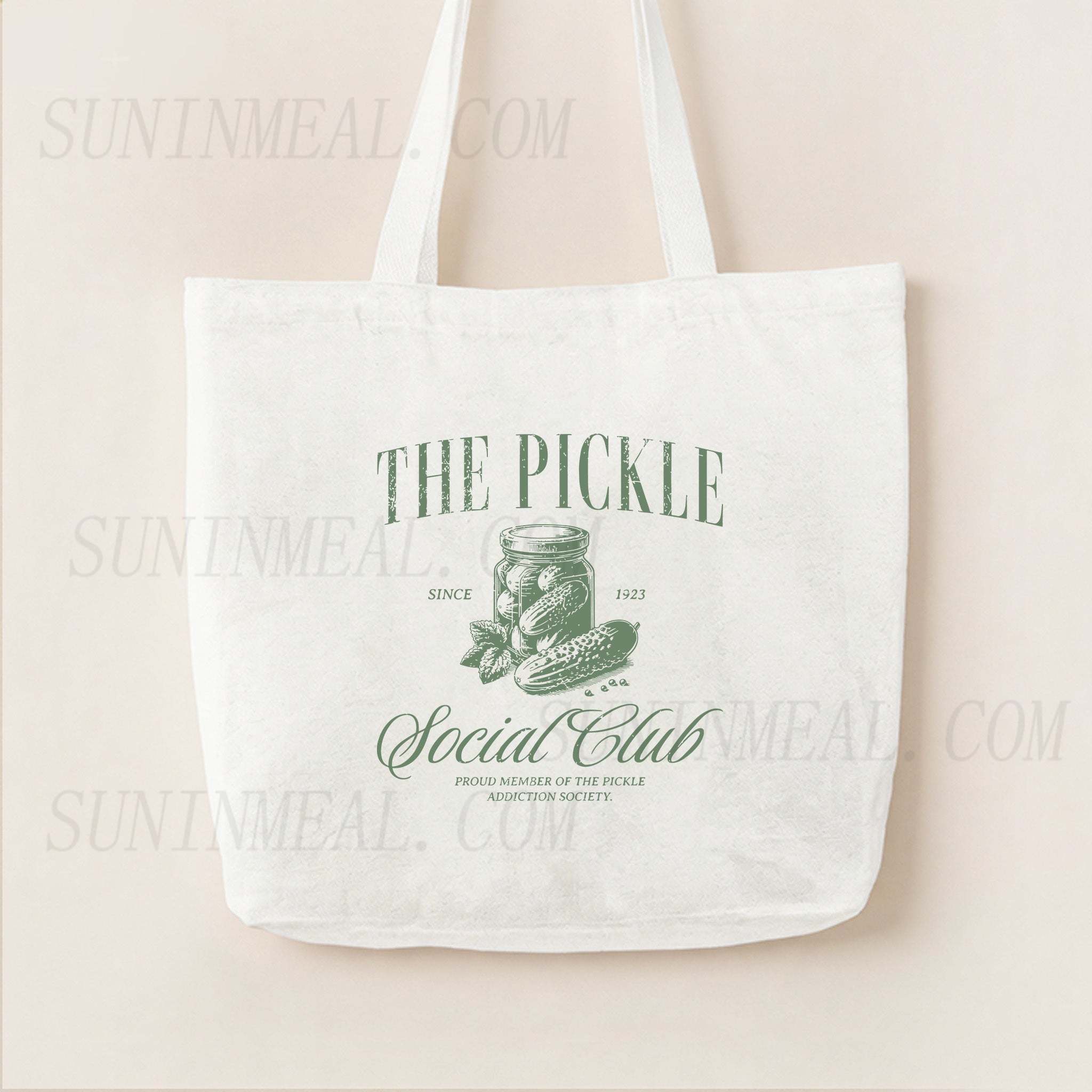 The Pickle Social Club Canvas Tote Bag