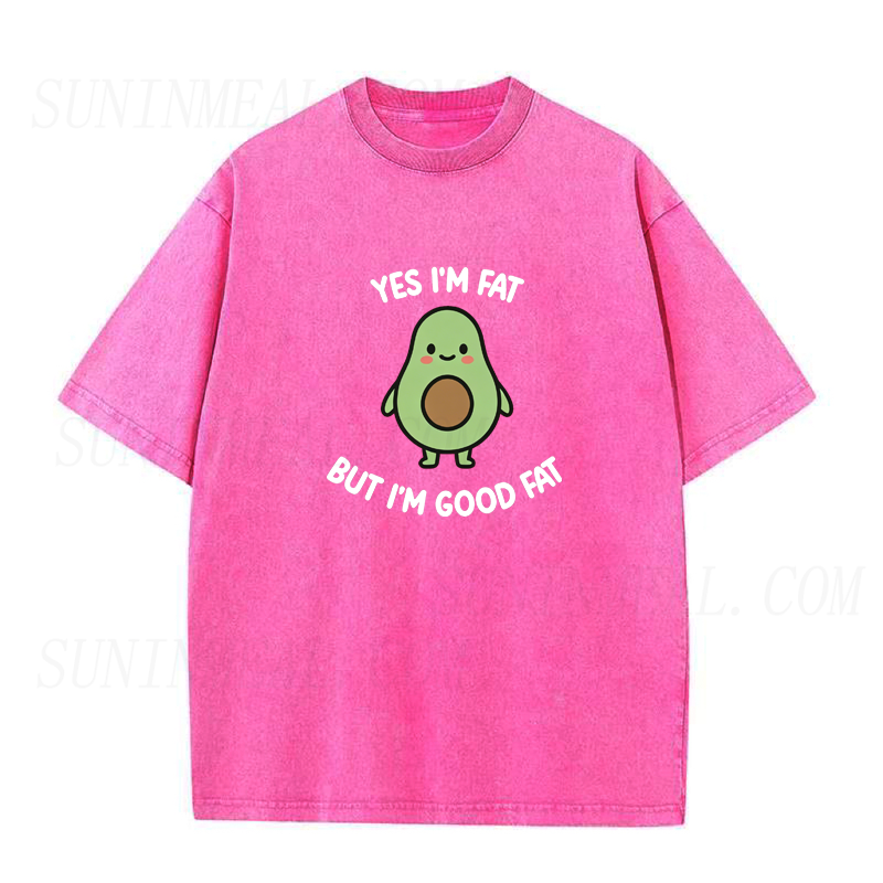 Funny Avocado Good Fat Unisex Tee