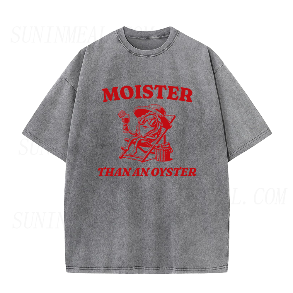 Moister Than An Oyster Cartoon Oyster Unisex Tee