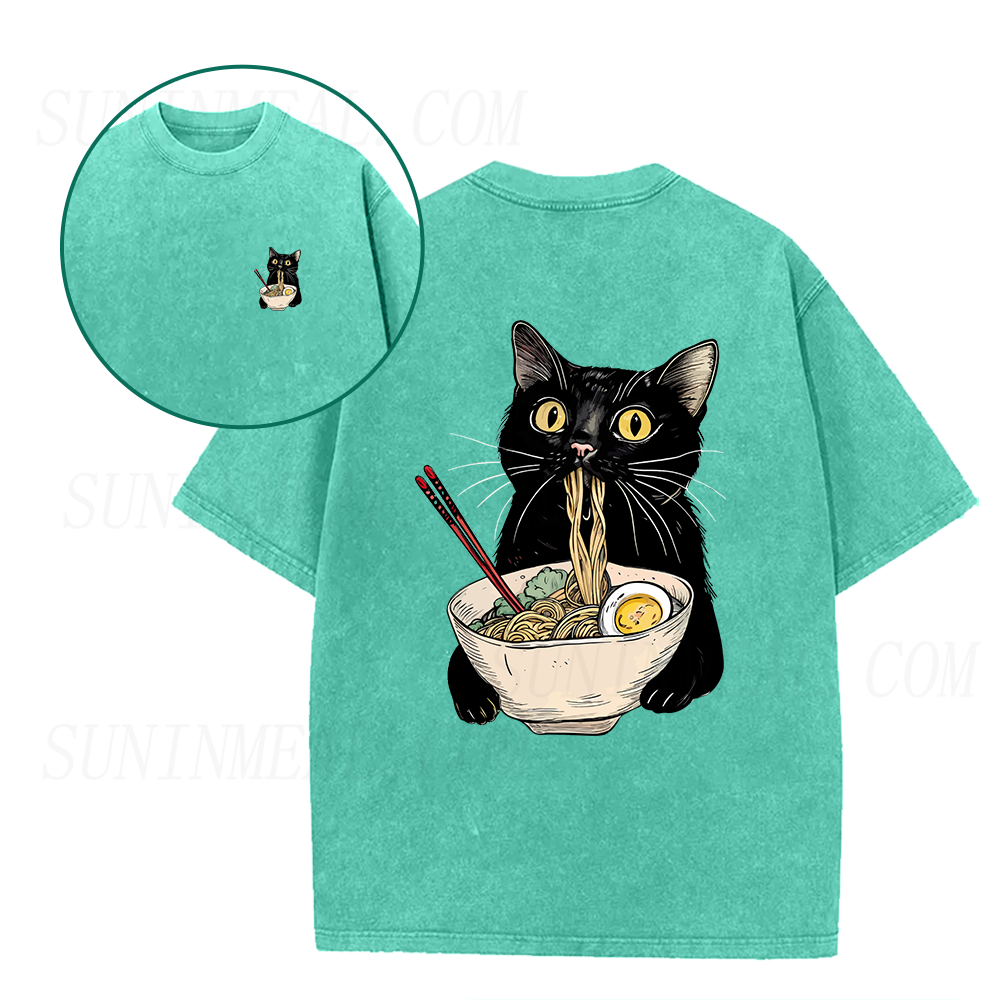 Retro Ramen Cat Unisex Tee