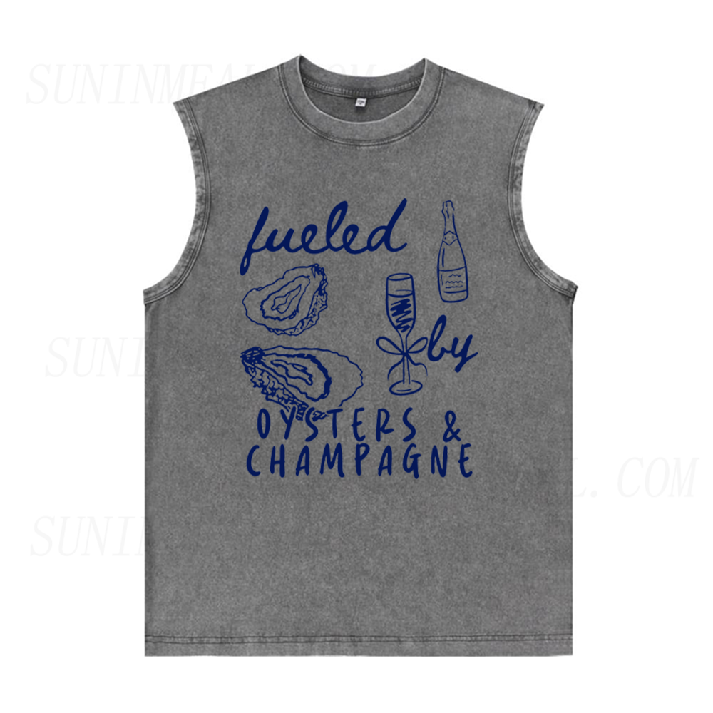 Fueled By Oysters & Champagne Unisex Tank Top