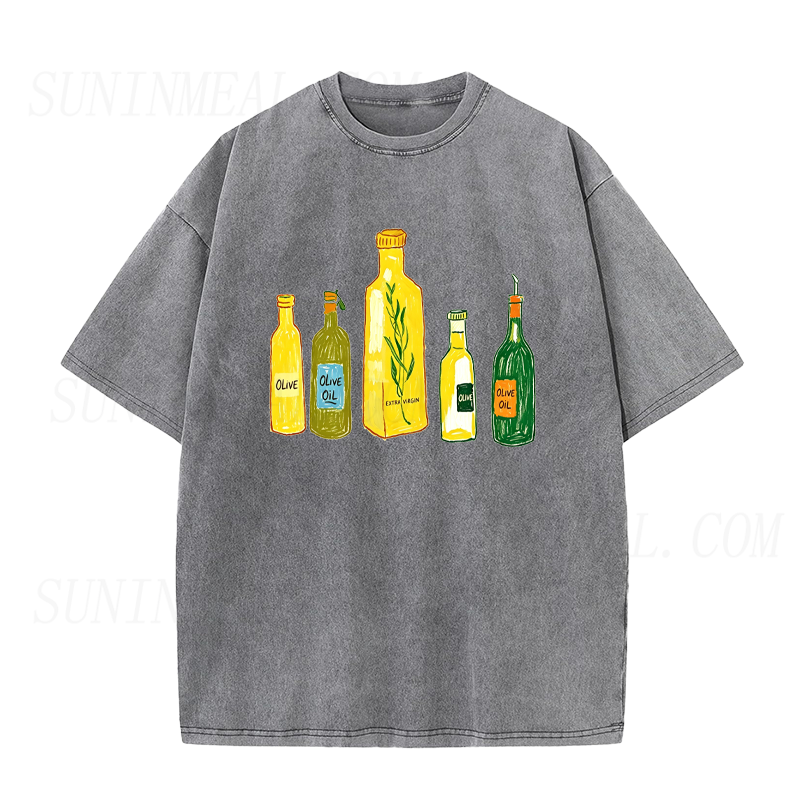Olive Oil Bottles Unisex Tee