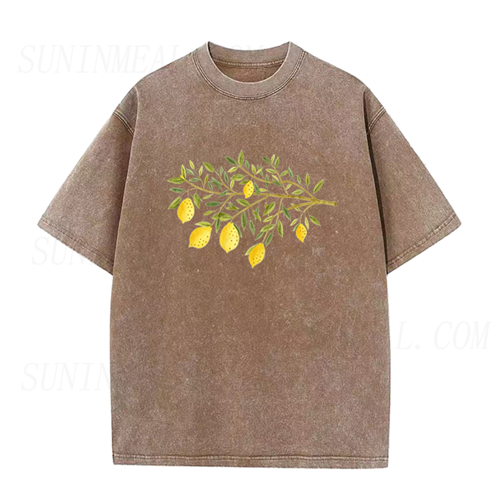 Watercolor Lemon Branch Unisex Tee