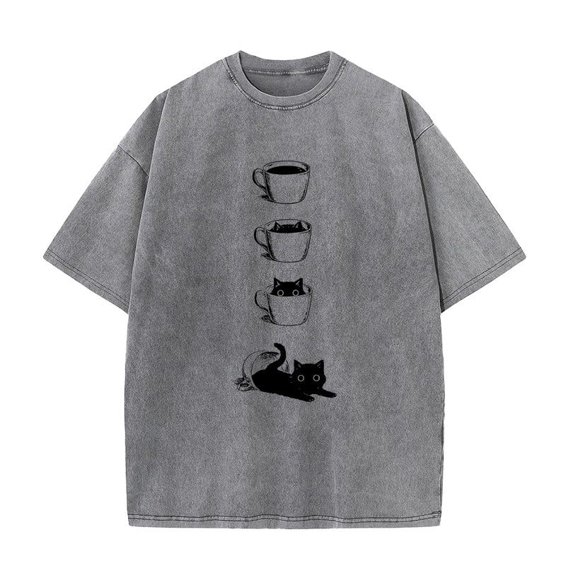 コーヒーキャット ユニセックスTシャツ