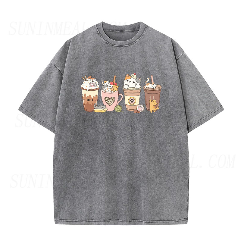 Cat Coffee Unisex Tee