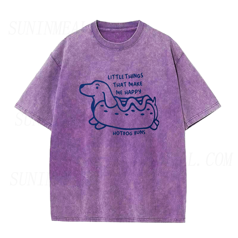 Little Things That Make Me Happy Hotdog Unisex Tee